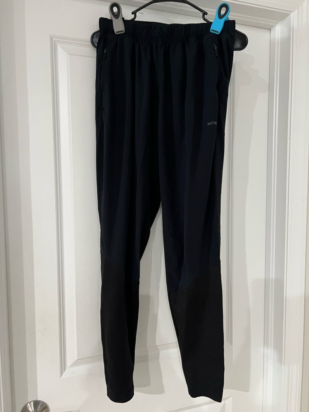 Black Performance Track Pants - Lightweight Athletic Trousers